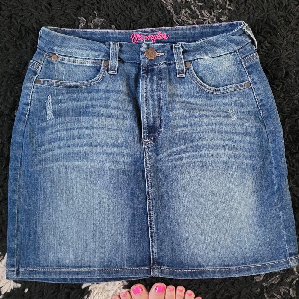 Wrangler Pink Label Women's denim mini skirt